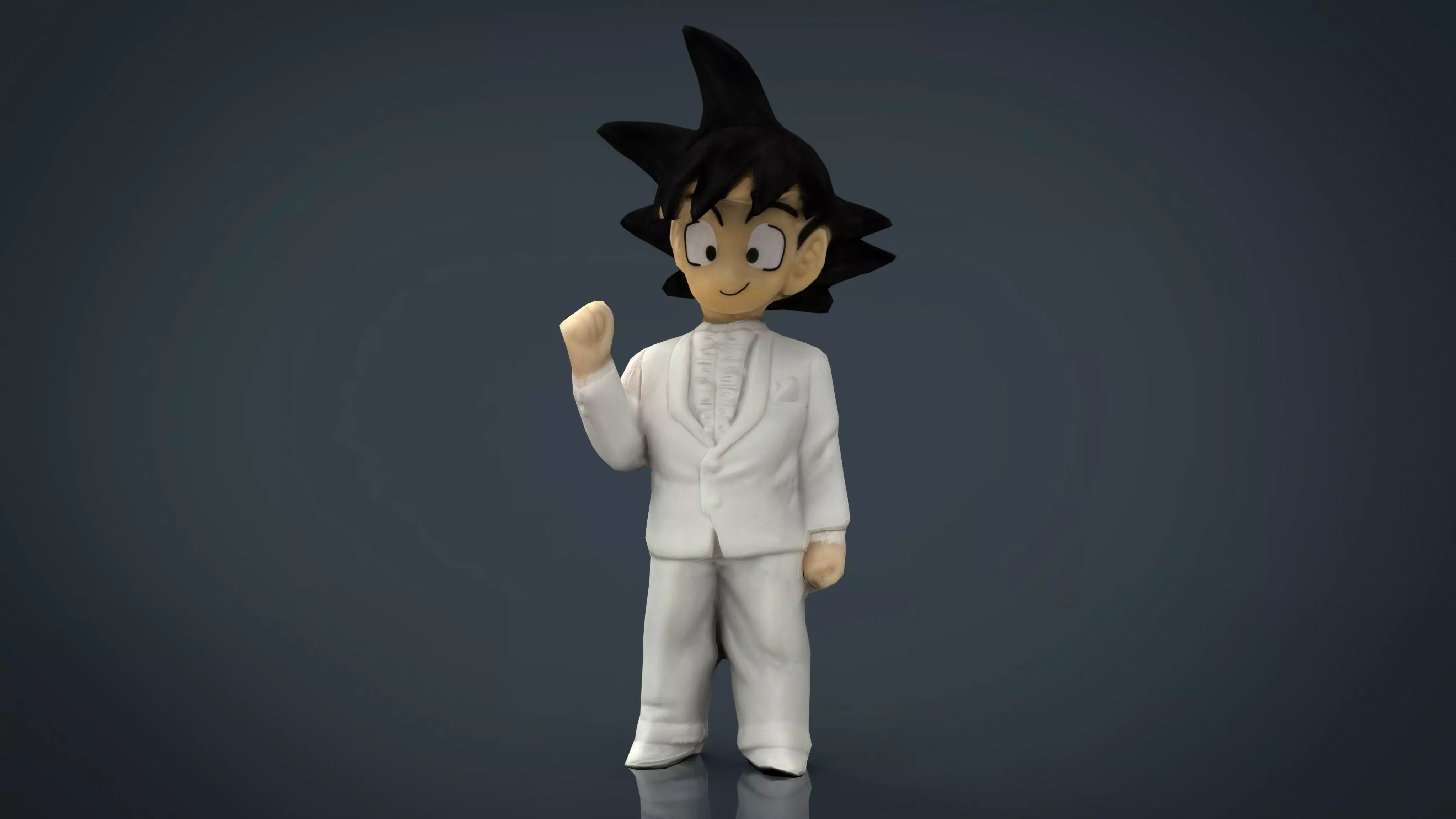 GOKU GROOM Low-poly 3D model_0