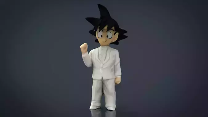 GOKU GROOM Low-poly 3D model