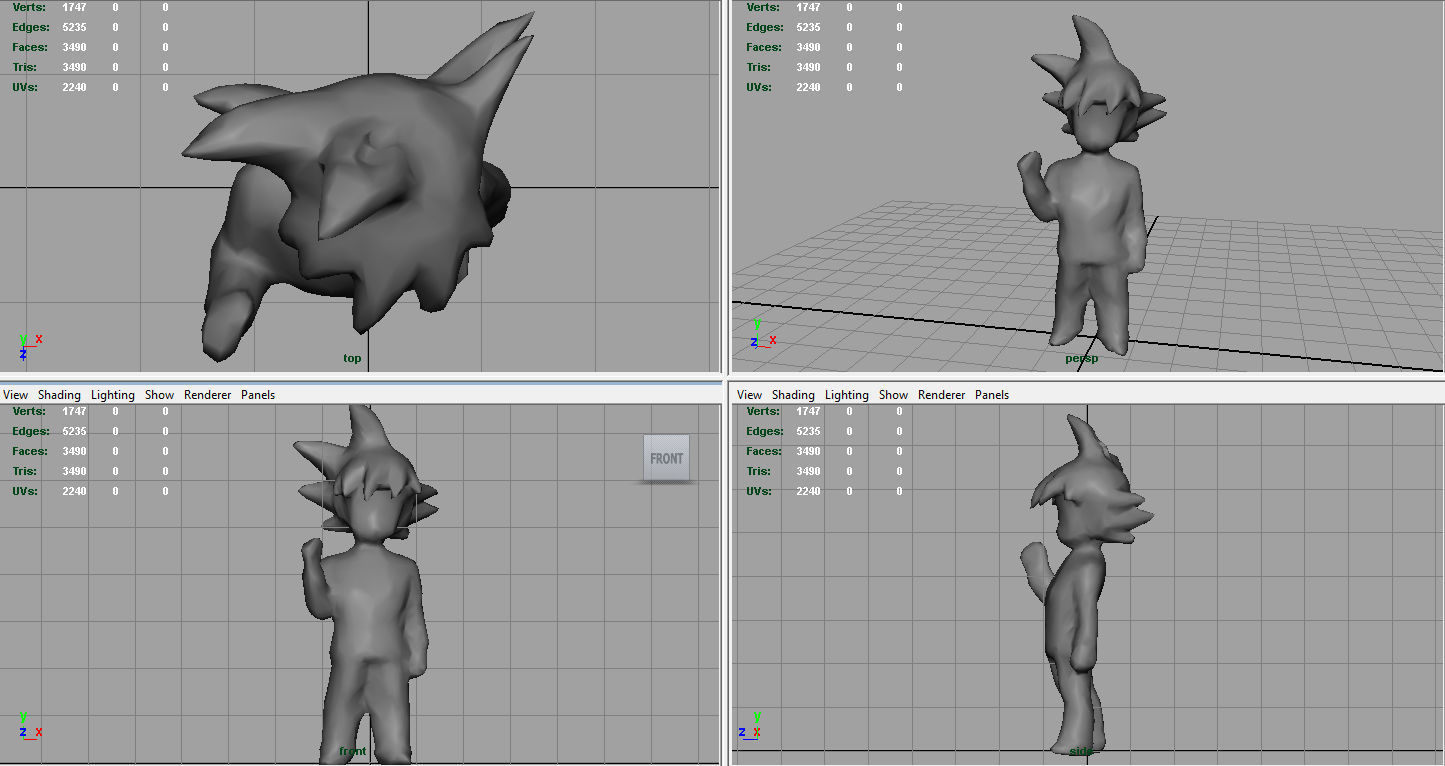 GOKU GROOM Low-poly 3D model_4