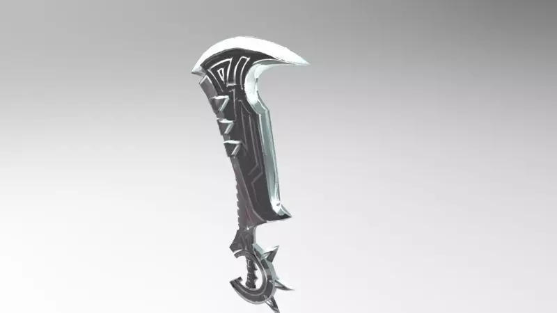 Draven axe 3D model_0