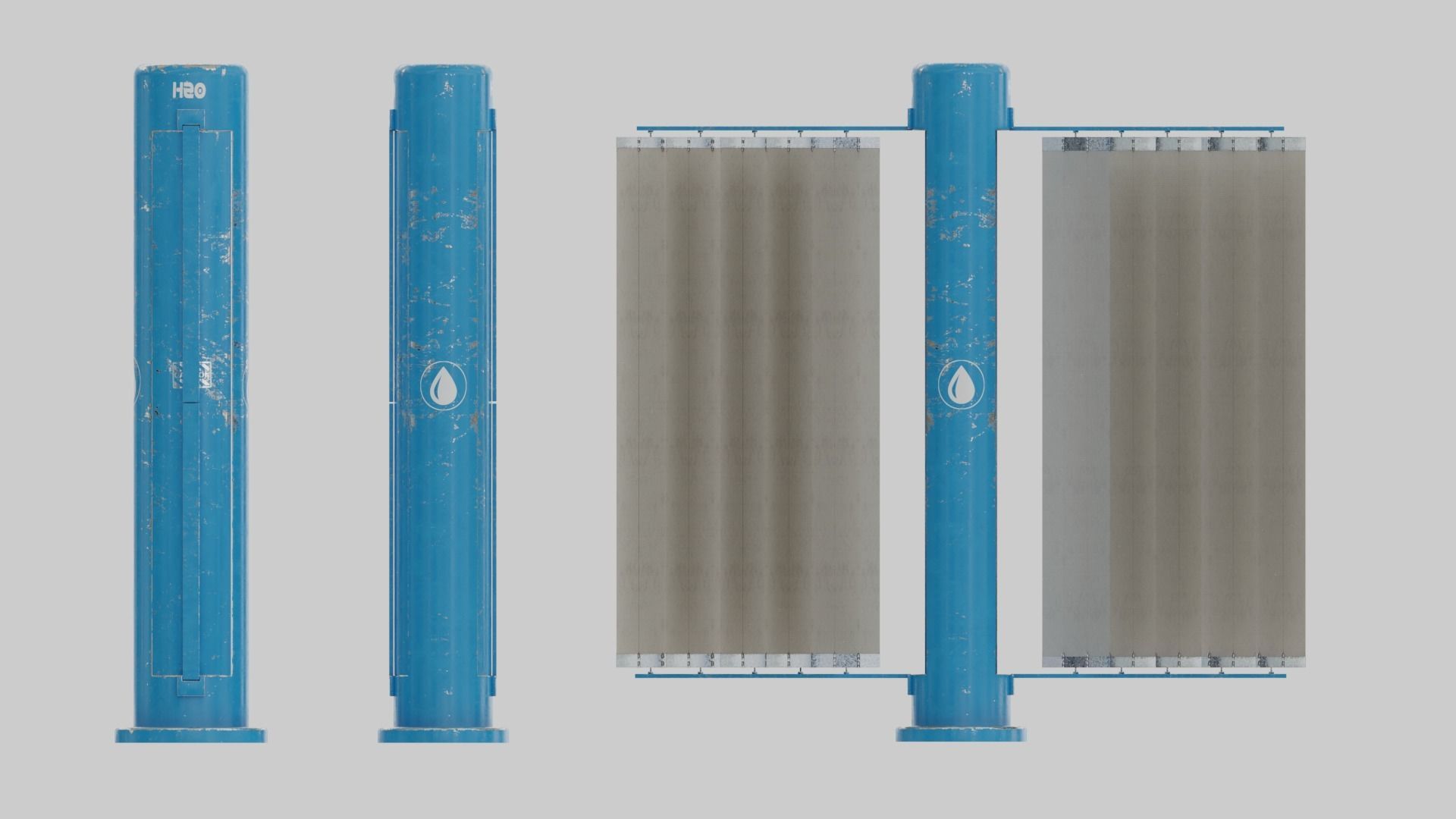 Mars Frontier Scene Low-poly 3D model_4