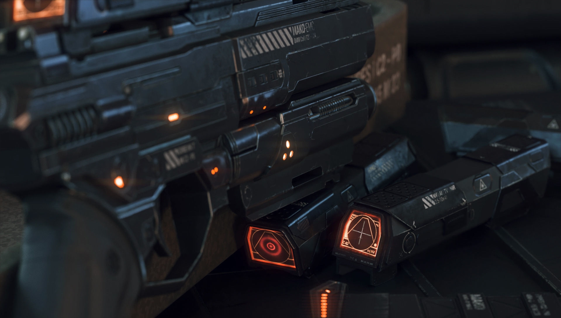 Gun SciFi - PBR 3D Asset Kit Low-poly 3D model_3