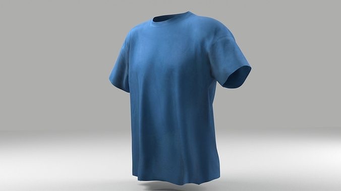 T-shirt 3D model low poly t shirt Low-poly 3D model
