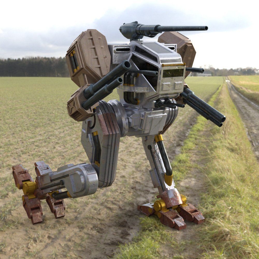 Hawksclaw Robot Mech fbx format 3D model_1