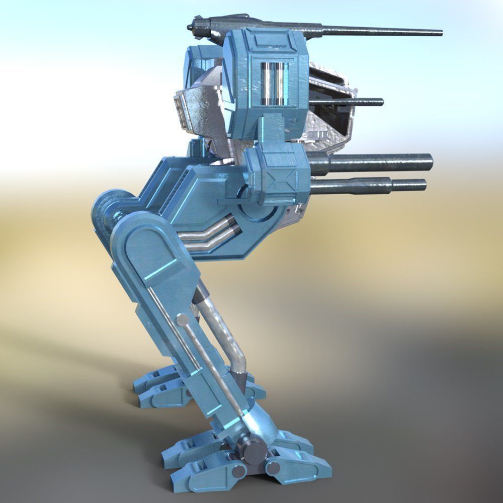 Hawksclaw Robot Mech fbx format 3D model_6