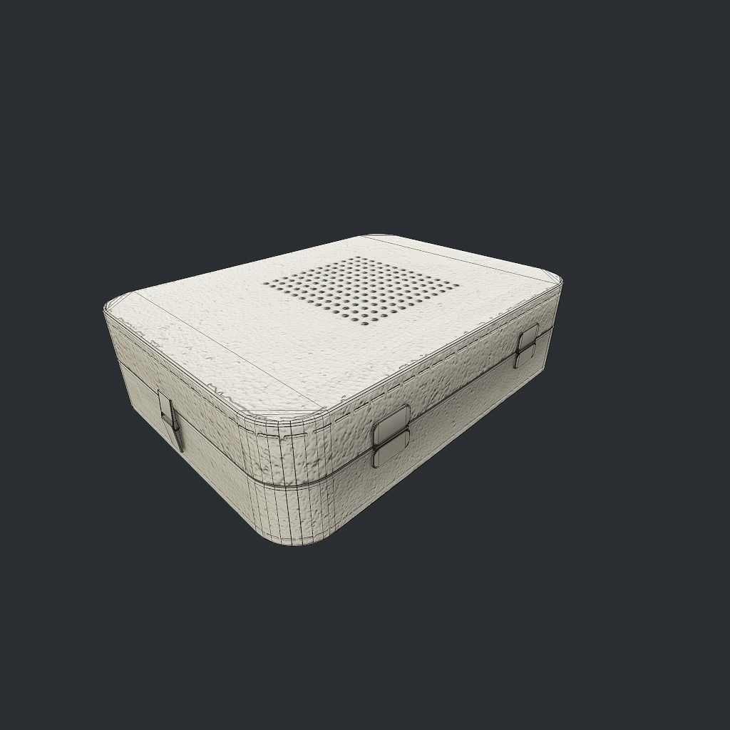 Old Gramophone Low-poly 3D model_23