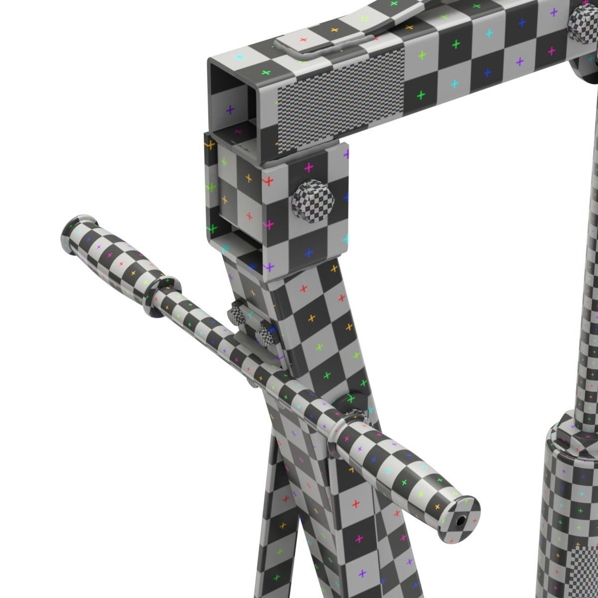 Foldable Workshop Crane 3D model_23