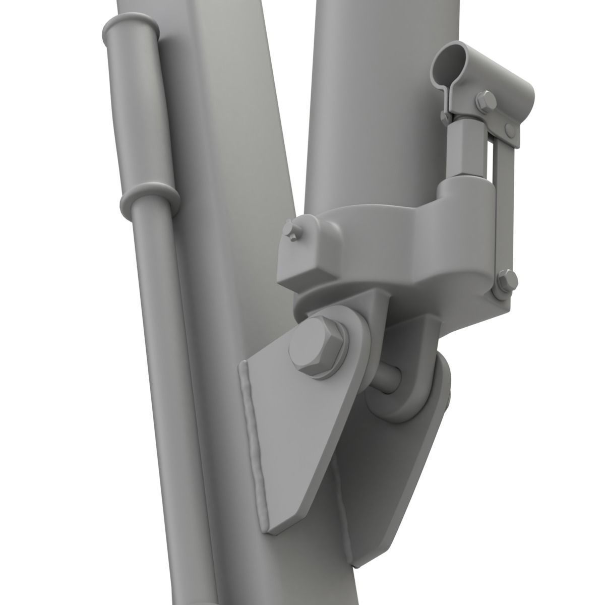 Foldable Workshop Crane 3D model_26