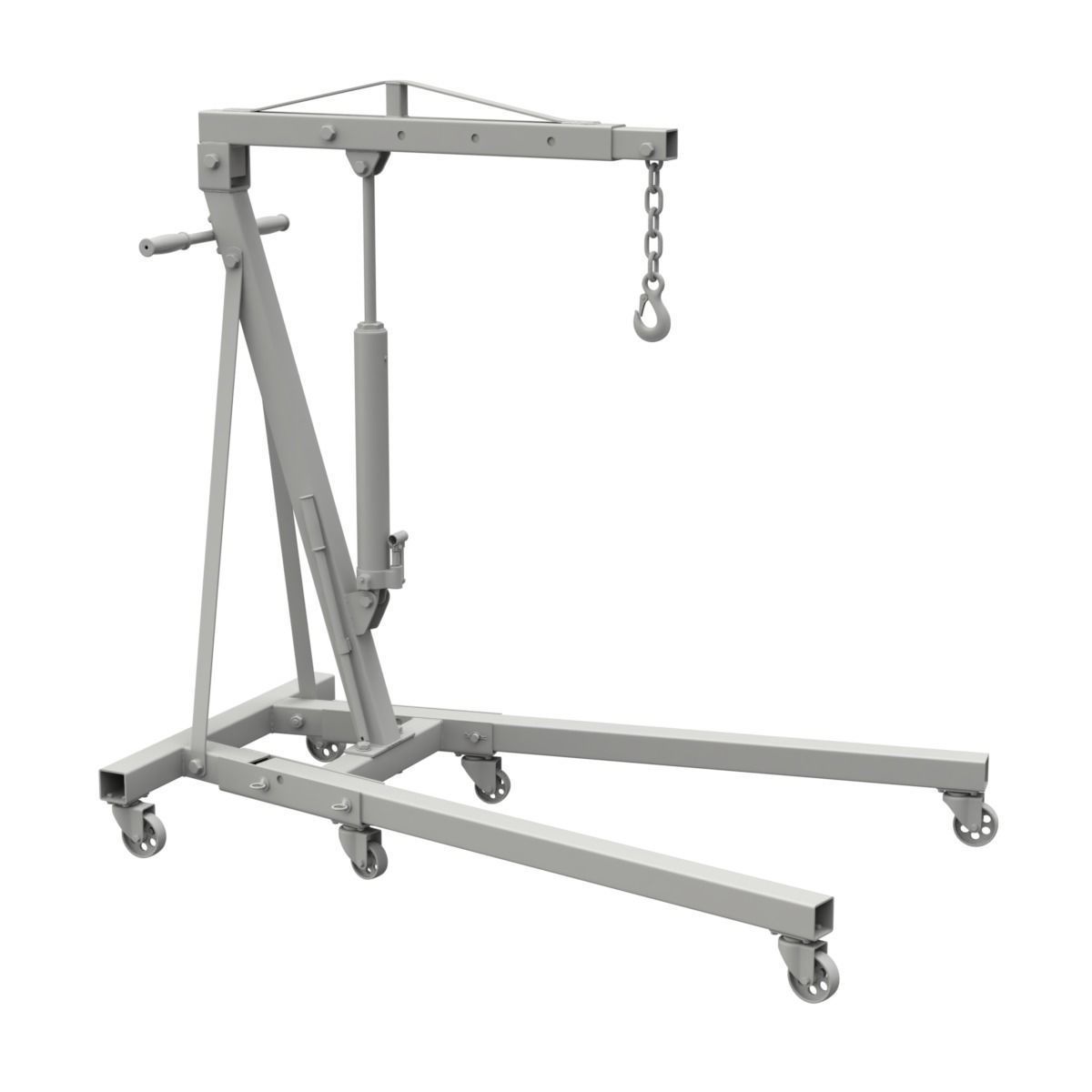 Foldable Workshop Crane 3D model_29