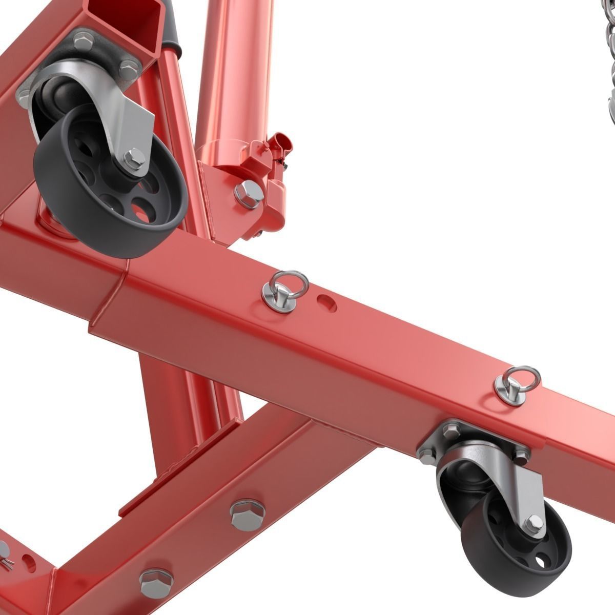 Foldable Workshop Crane 3D model_17