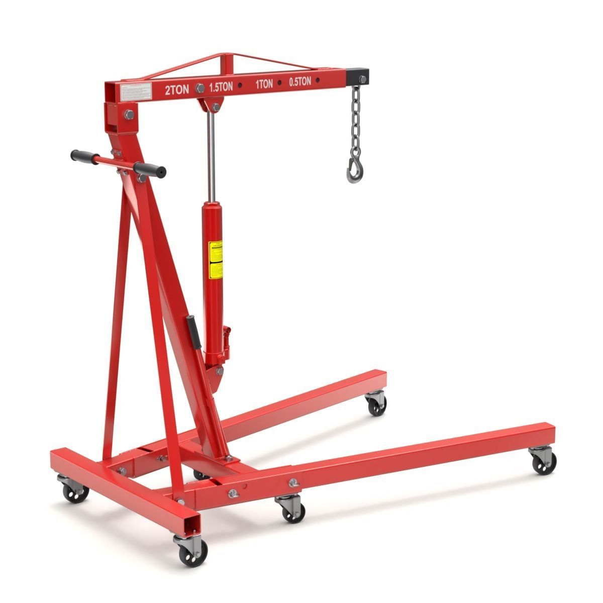 Foldable Workshop Crane 3D model_4