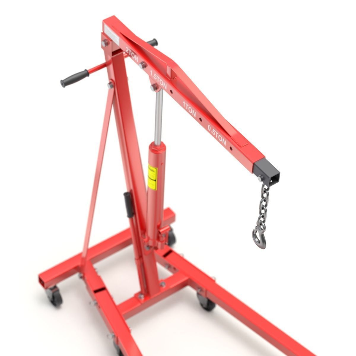 Foldable Workshop Crane 3D model_8