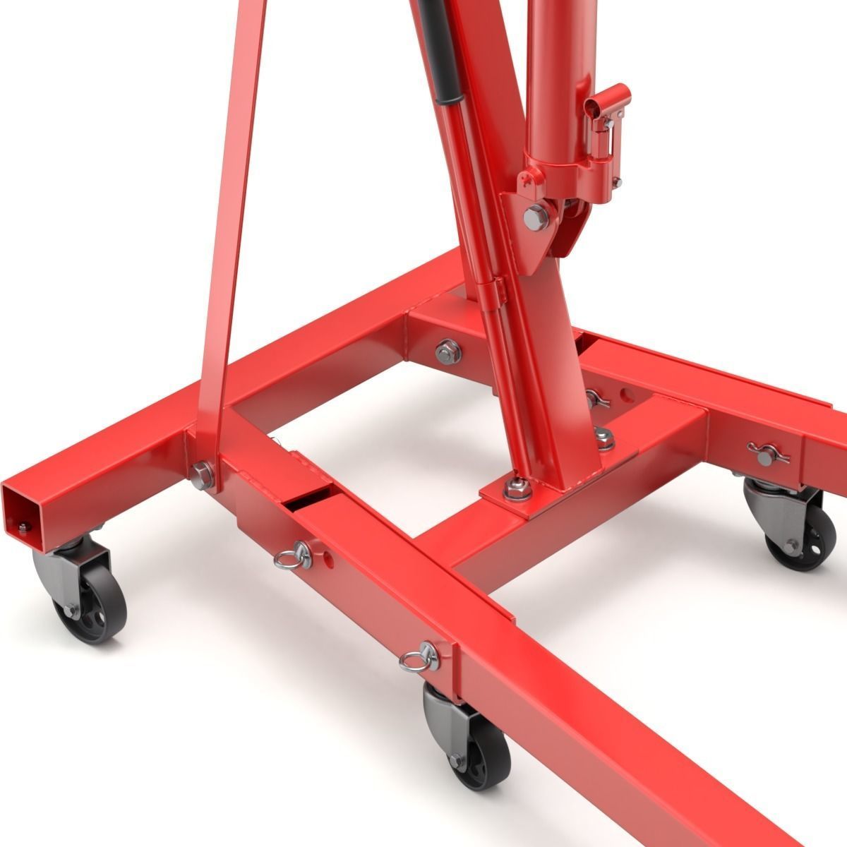 Foldable Workshop Crane 3D model_10