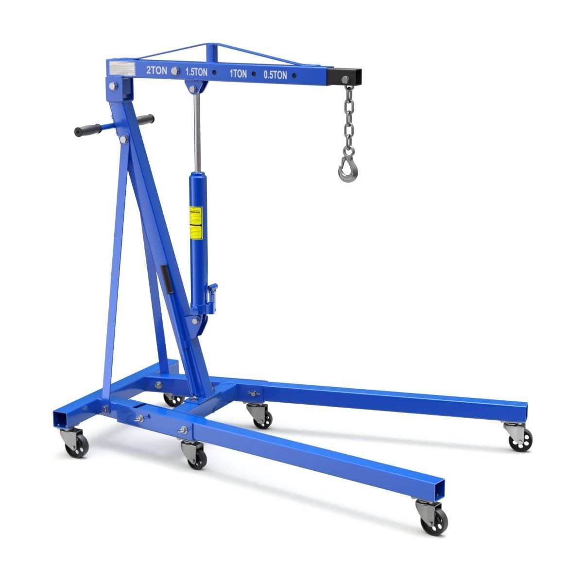 Foldable Workshop Crane 3D model_3