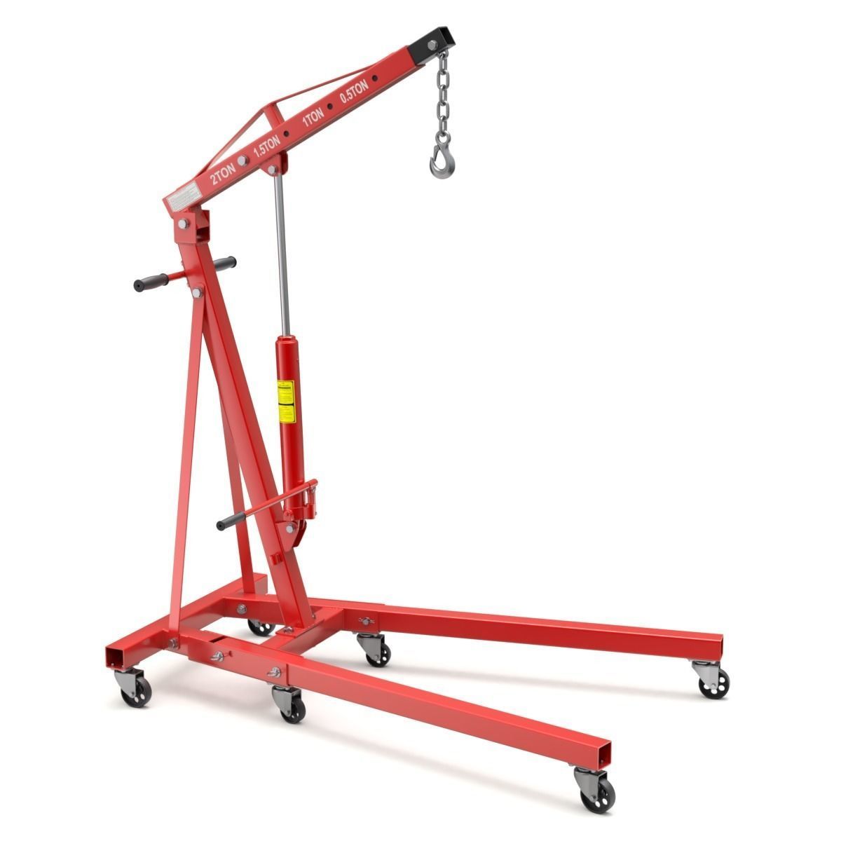 Foldable Workshop Crane 3D model_1
