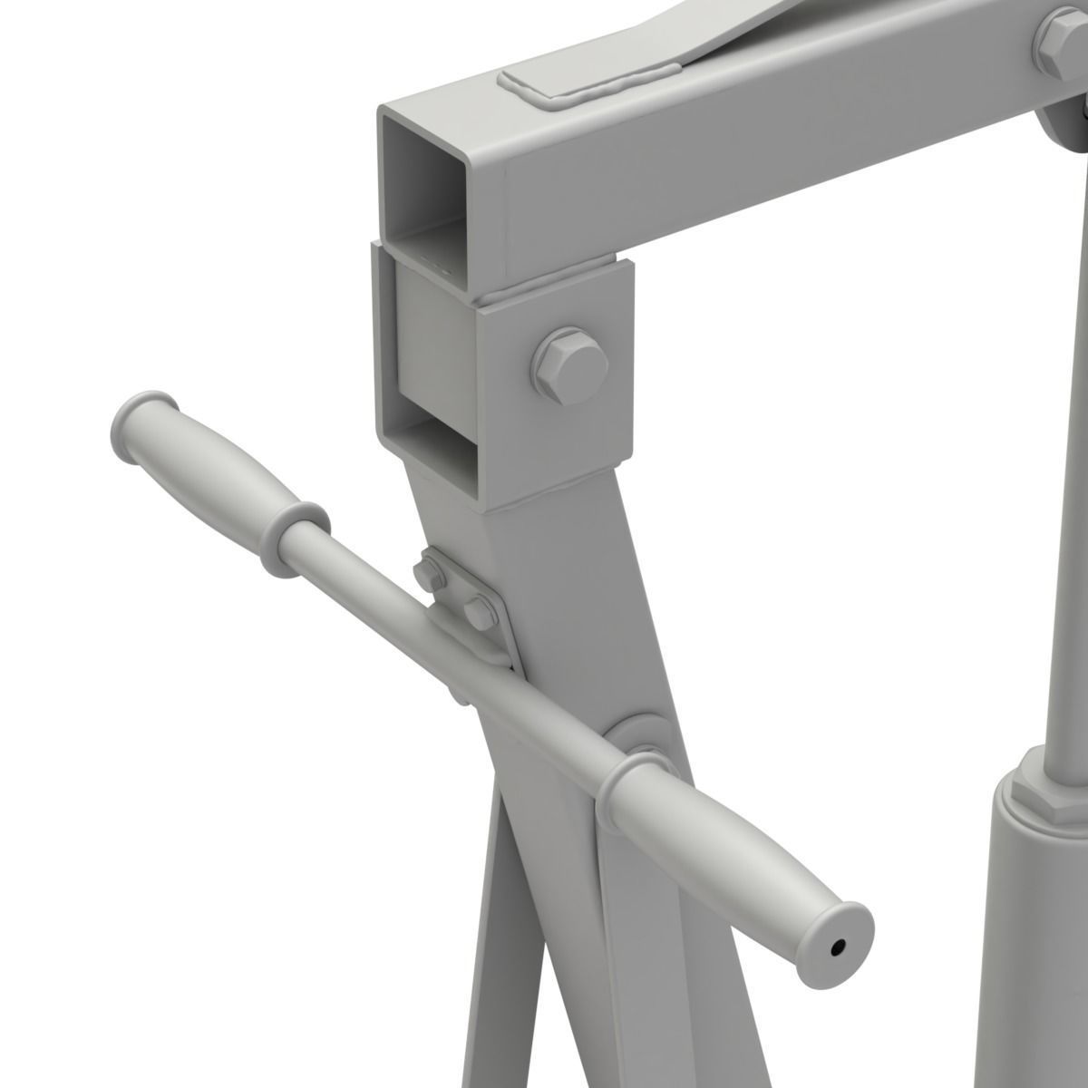 Foldable Workshop Crane 3D model_25