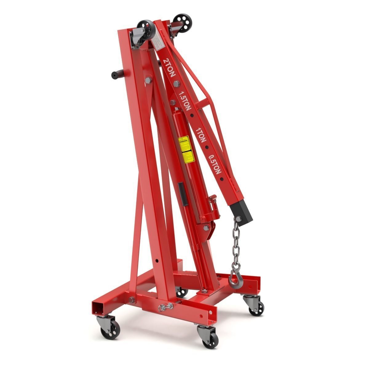 Foldable Workshop Crane 3D model_5