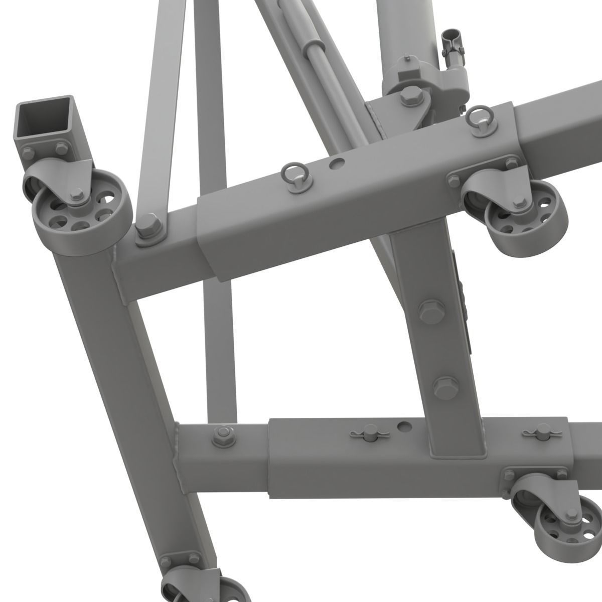 Foldable Workshop Crane 3D model_28