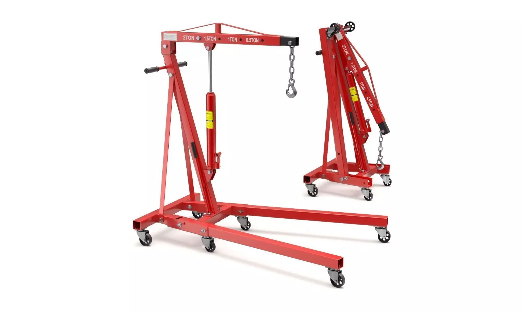 Foldable Workshop Crane 3D model_0