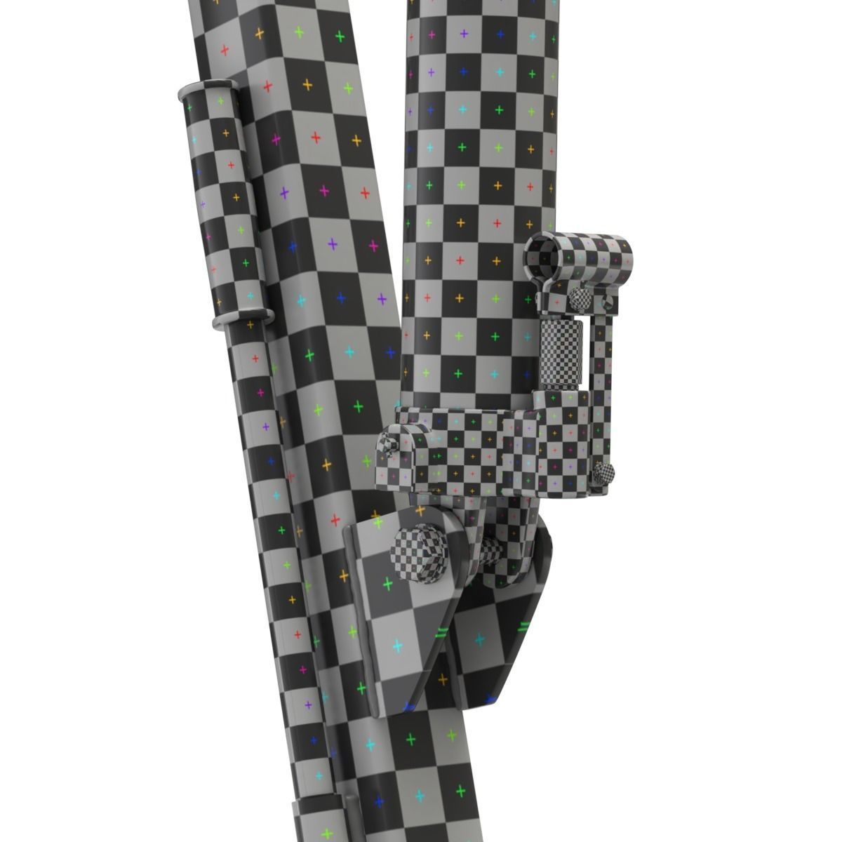 Foldable Workshop Crane 3D model_22