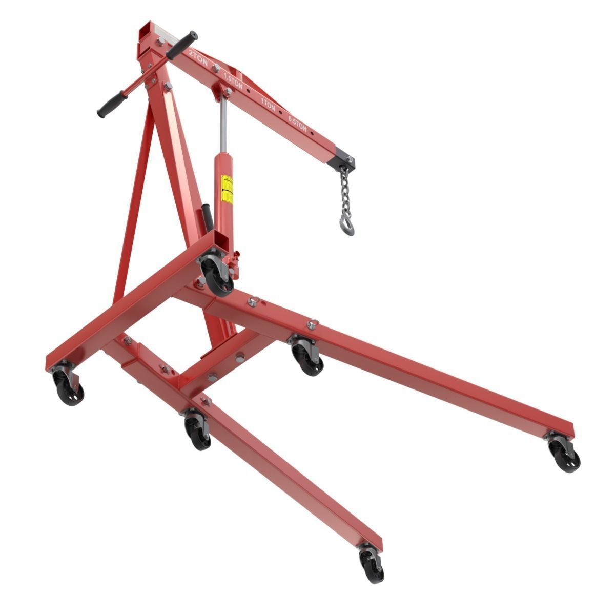 Foldable Workshop Crane 3D model_9