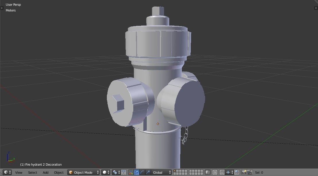 Fire Hydrant - Safety and Emergency Equipment Low-poly 3D model_9