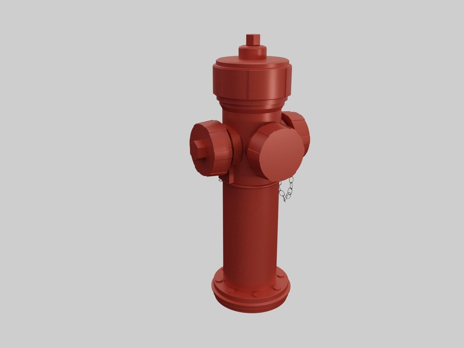 Fire Hydrant - Safety and Emergency Equipment Low-poly 3D model_1