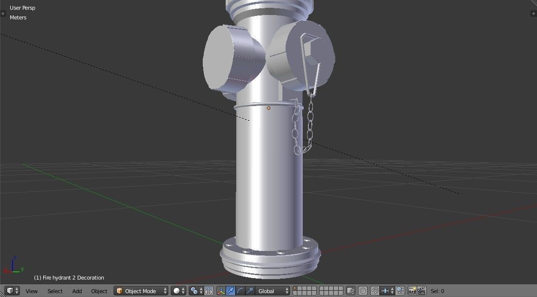 Fire Hydrant - Safety and Emergency Equipment Low-poly 3D model_13