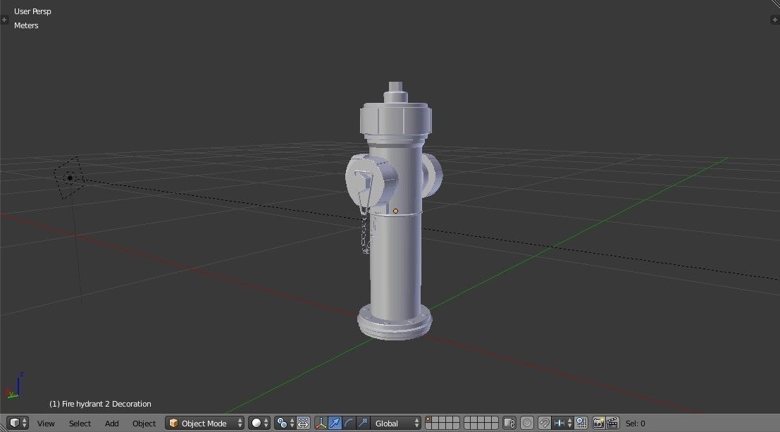 Fire Hydrant - Safety and Emergency Equipment Low-poly 3D model_10