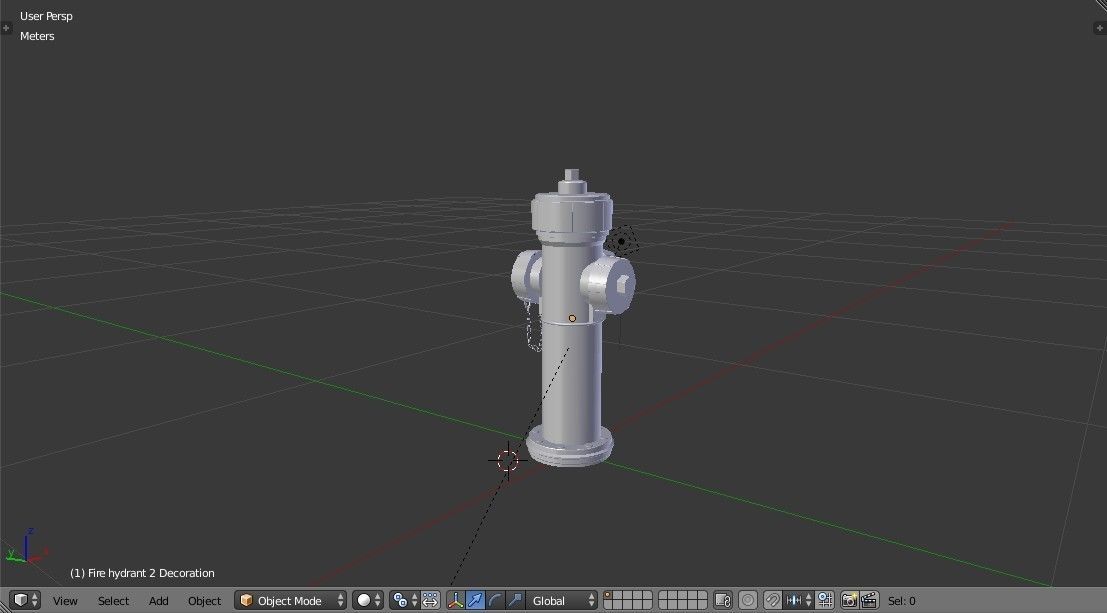 Fire Hydrant - Safety and Emergency Equipment Low-poly 3D model_8