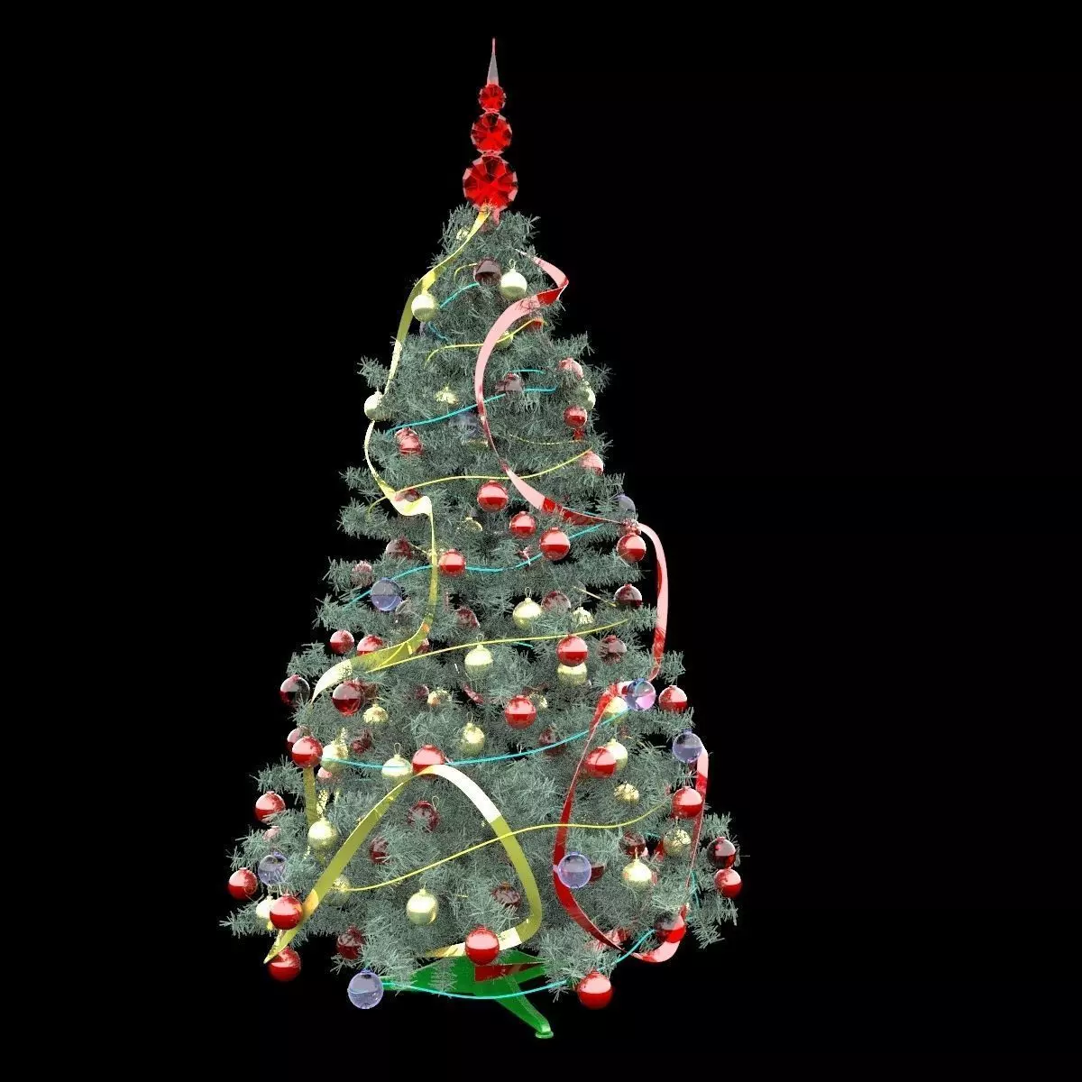 Christmas tree 3D model_0