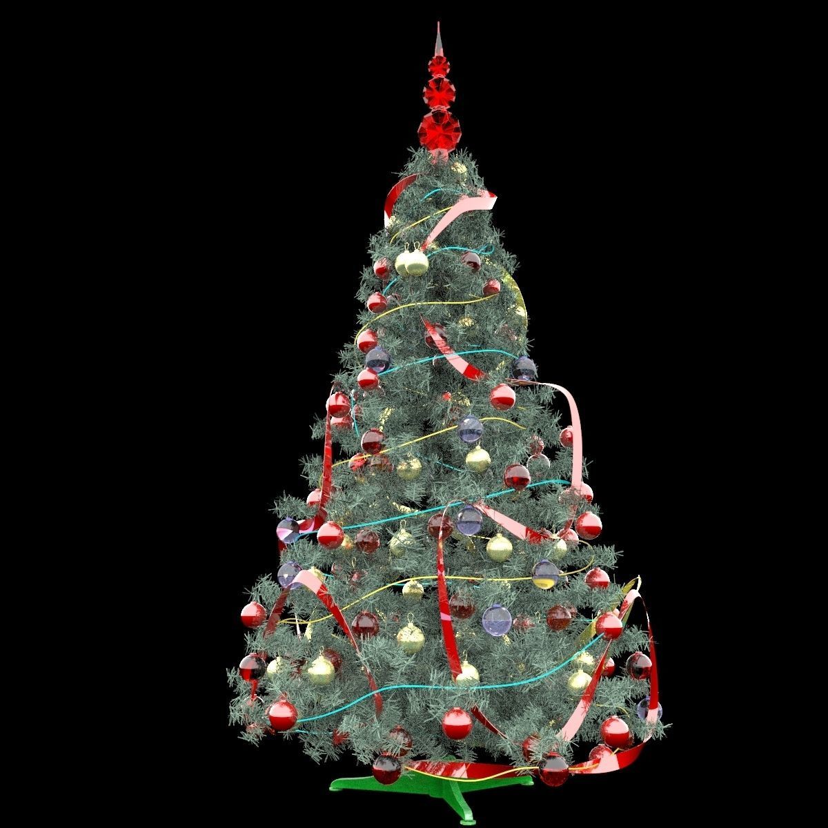 Christmas tree 3D model_1