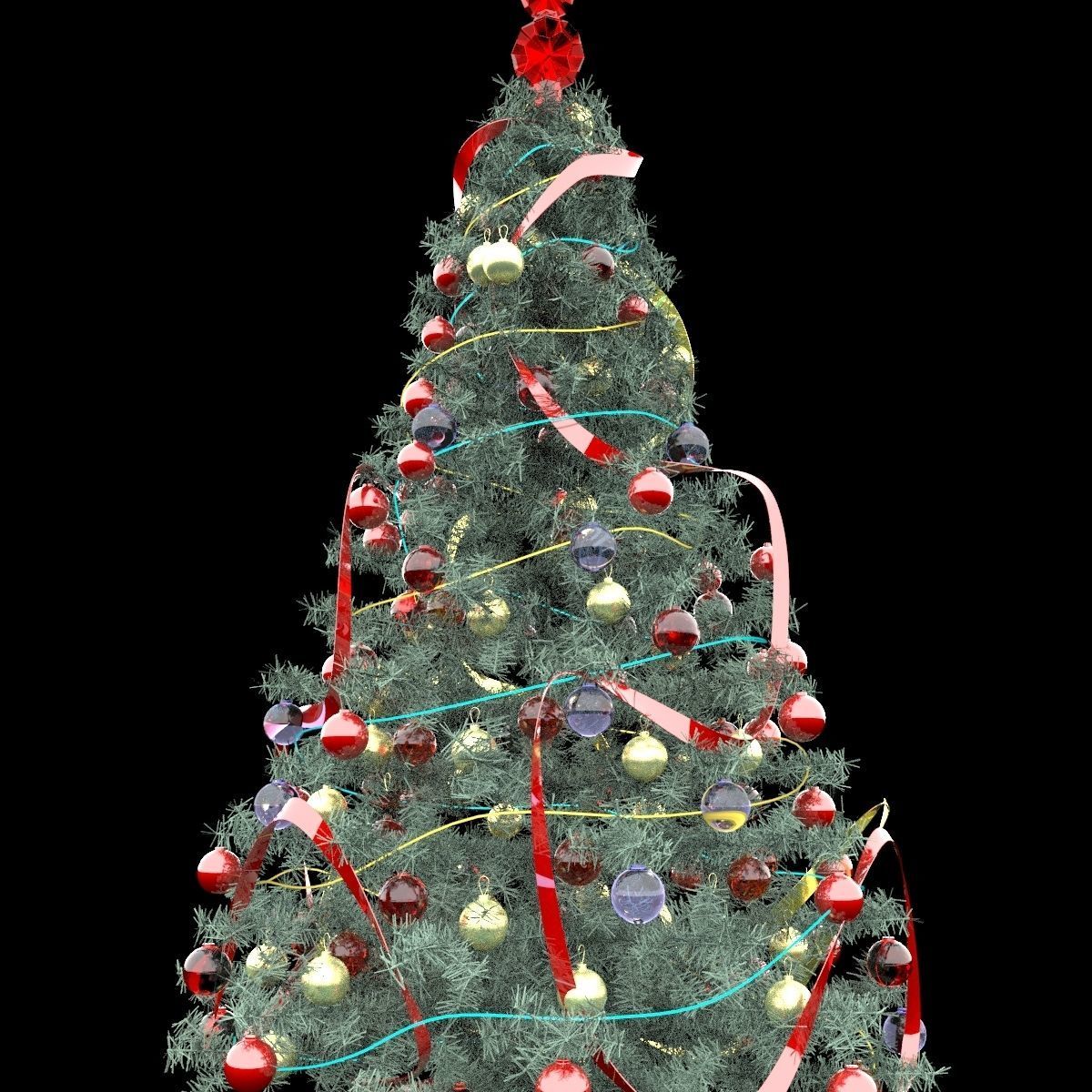 Christmas tree 3D model_5