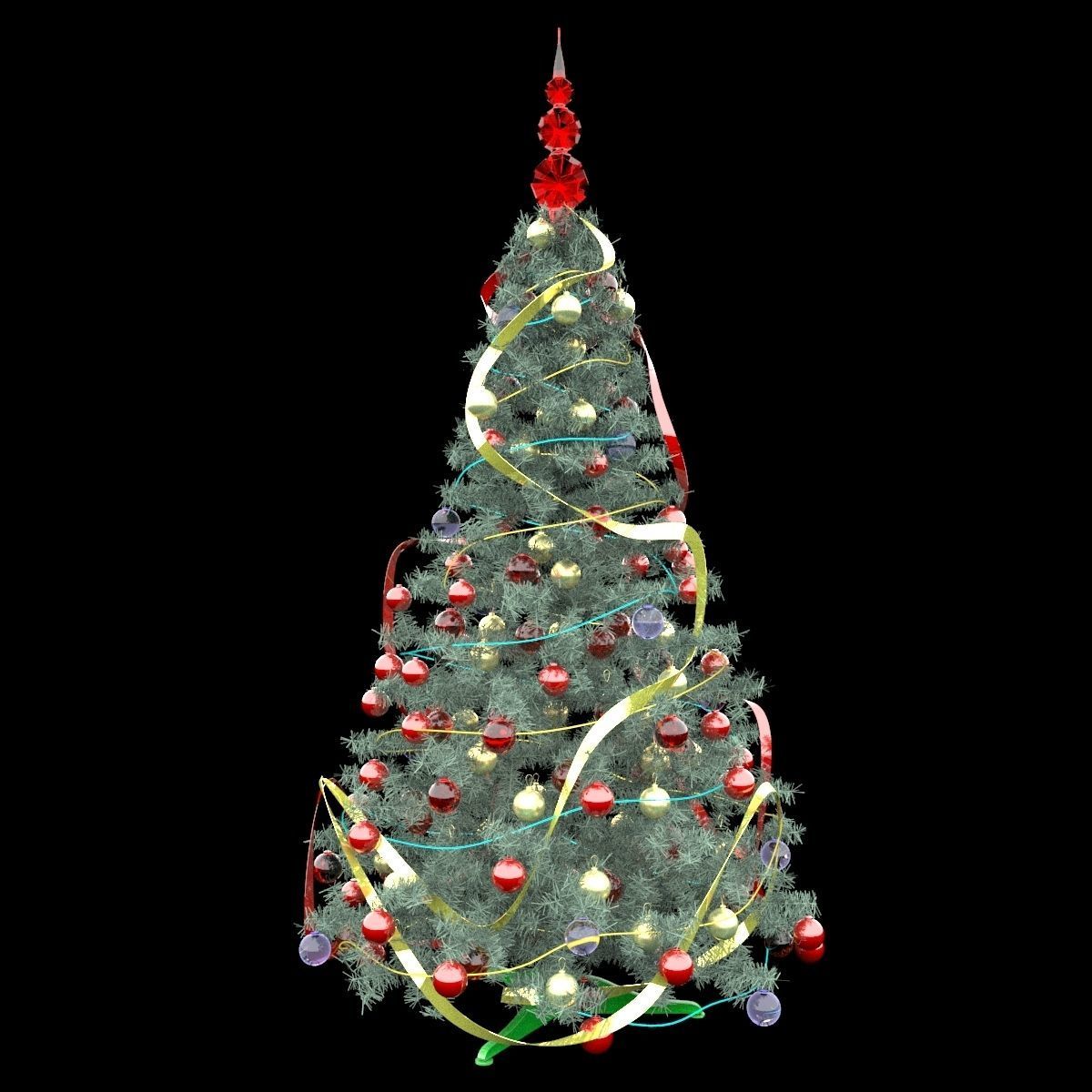 Christmas tree 3D model_2