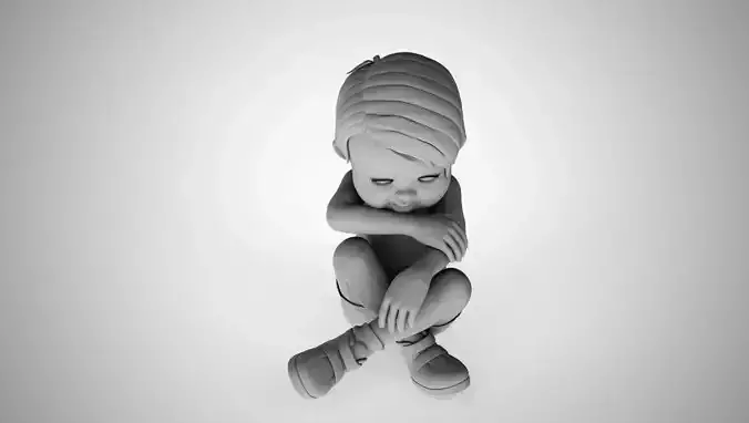Crying Child  3D print model