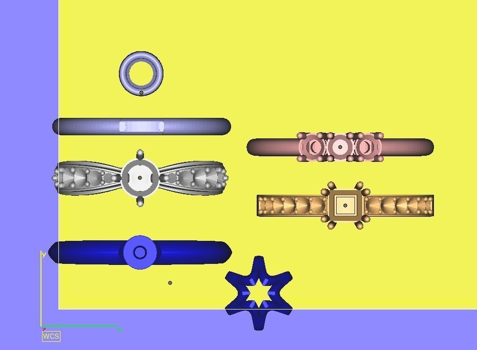 180224 R Pack of Classic rings 3D print model_5