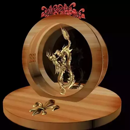 Chinese Dragon Statue