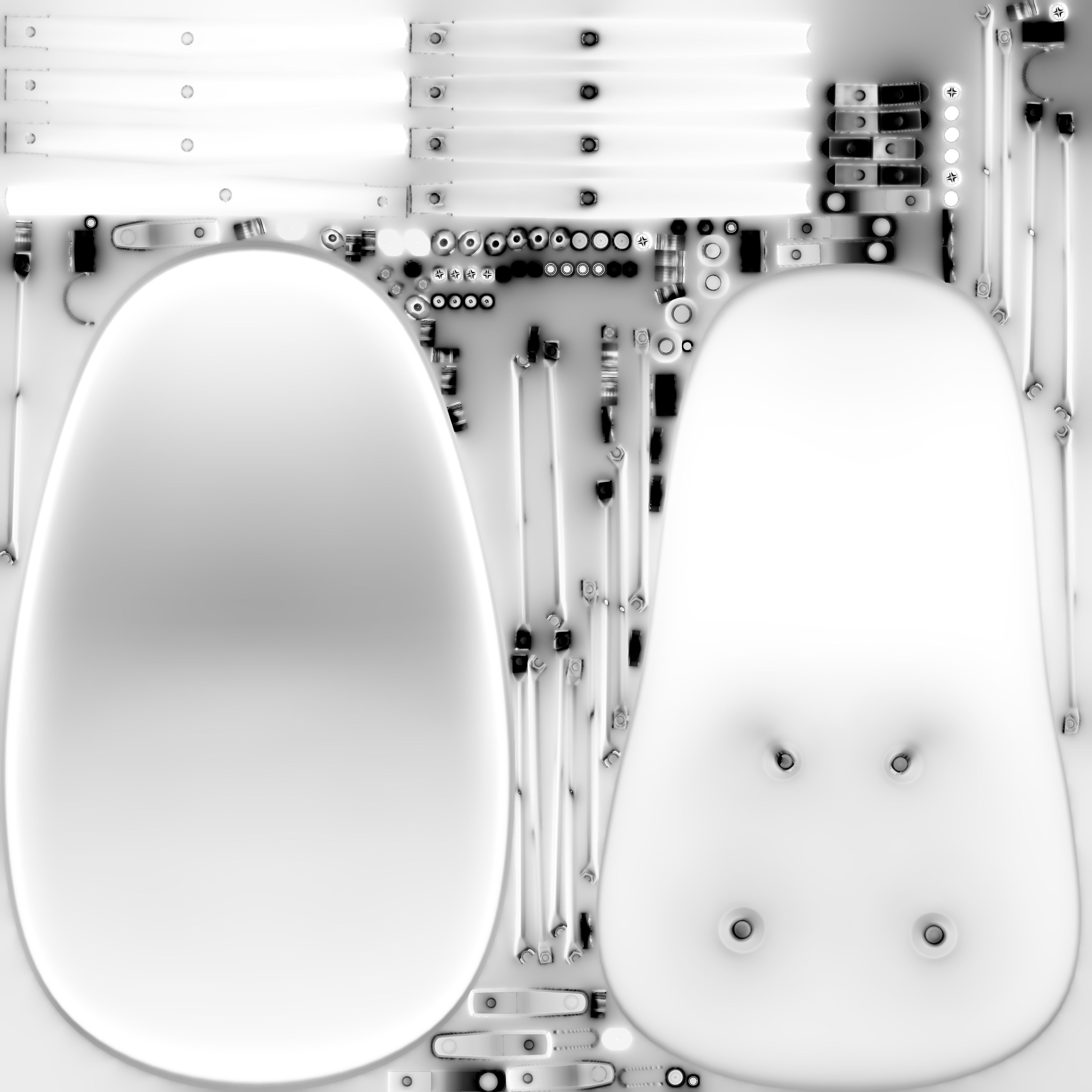 Eames Plastic Side Chair DSW by Vitra 3D model_9