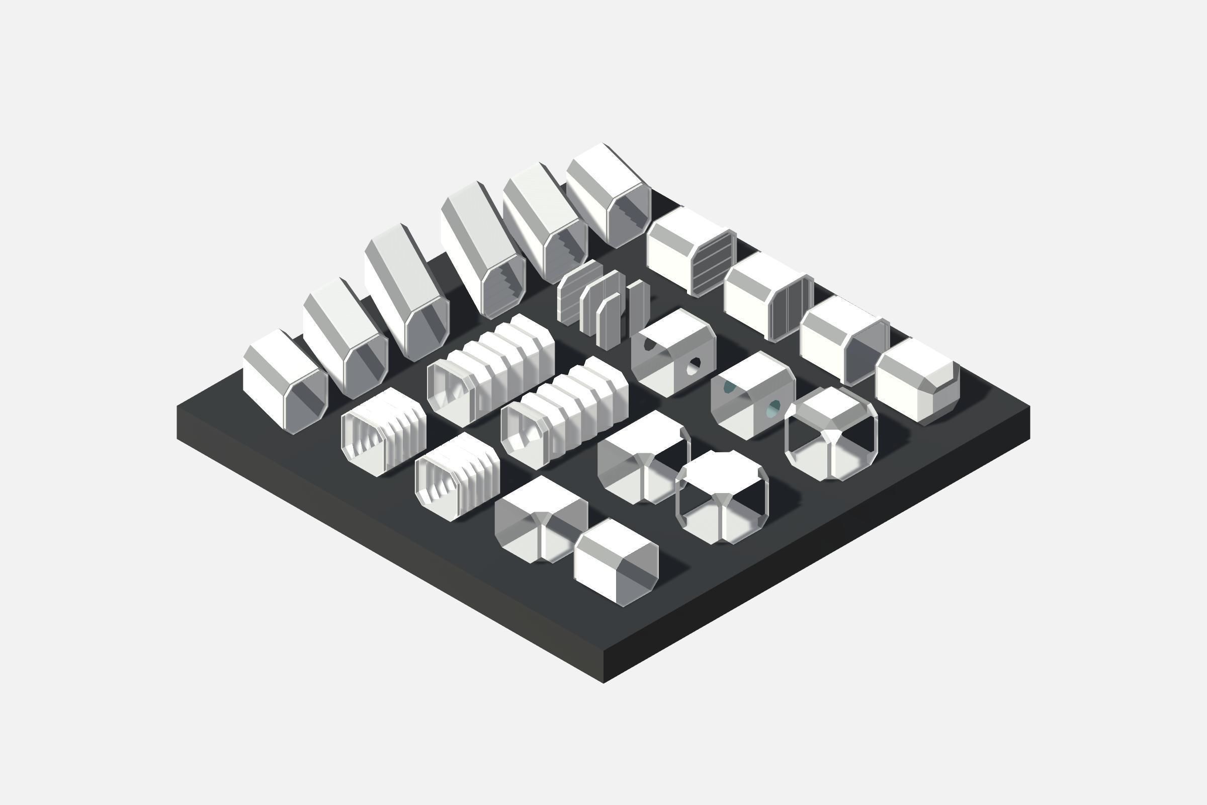 SCIFI STATION - Stylized Low Polygon 3D Art Asset Pack Low-poly 3D model_22