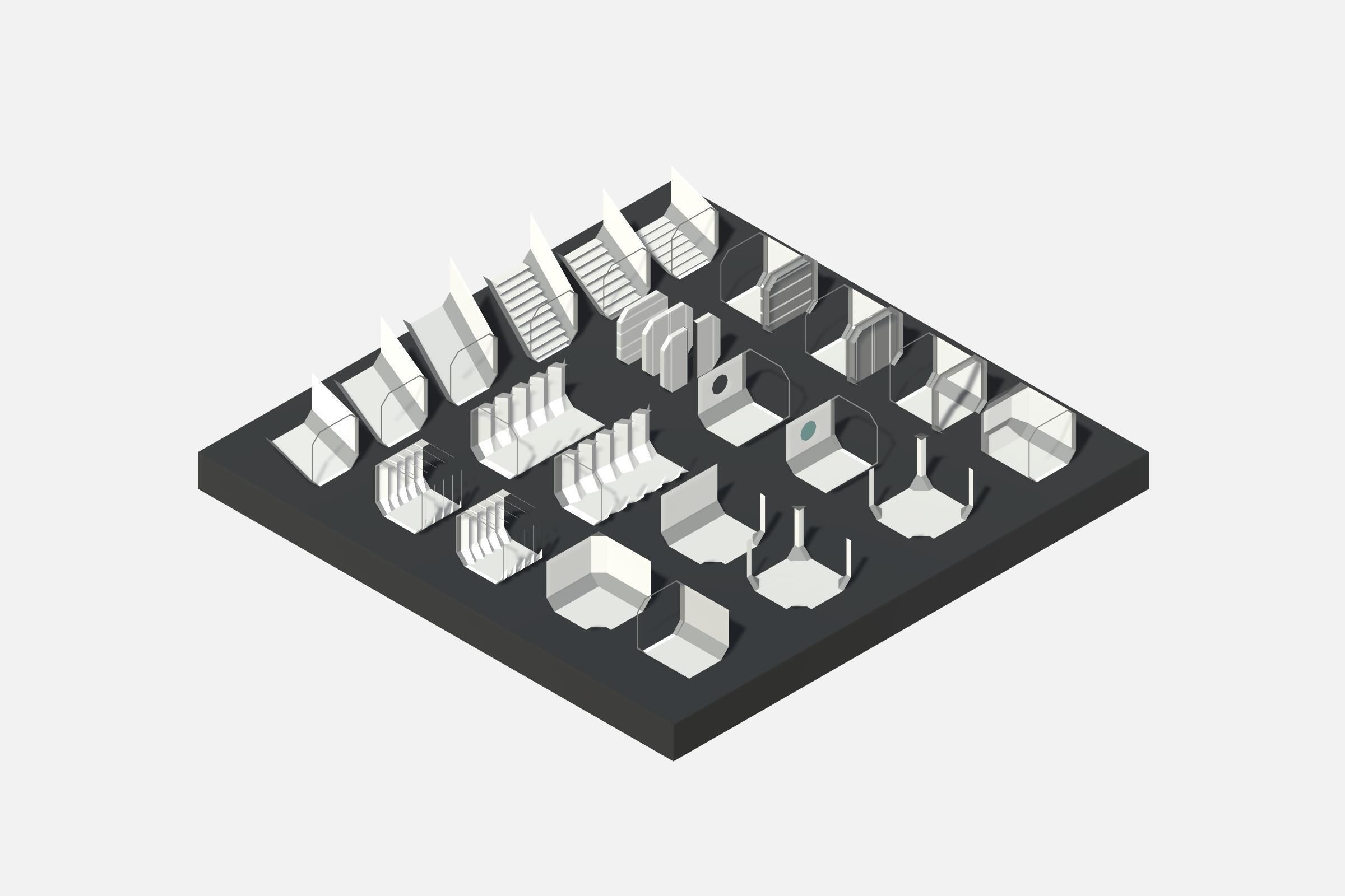 SCIFI STATION - Stylized Low Polygon 3D Art Asset Pack Low-poly 3D model_23