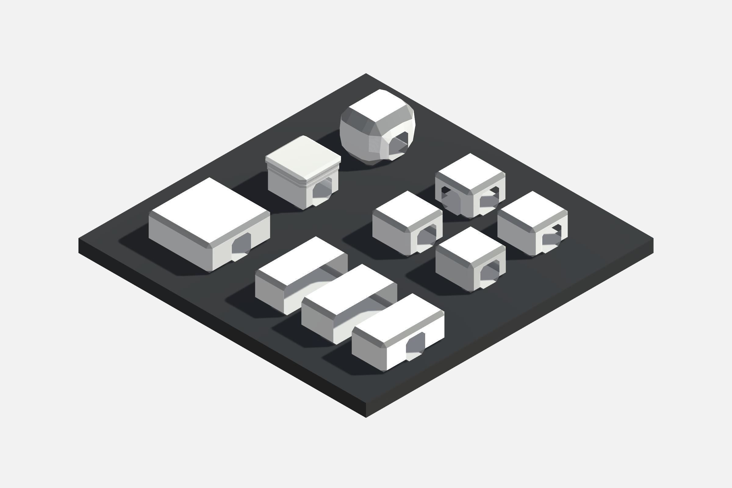 SCIFI STATION - Stylized Low Polygon 3D Art Asset Pack Low-poly 3D model_16