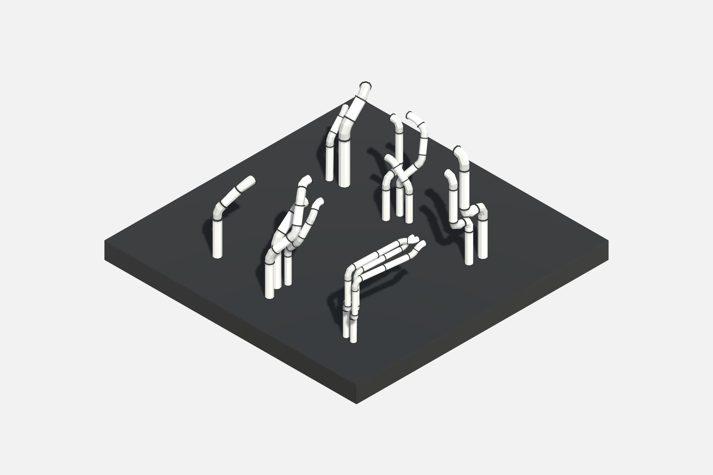 SCIFI STATION - Stylized Low Polygon 3D Art Asset Pack Low-poly 3D model_6