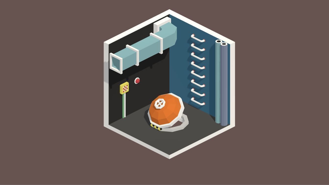 SCIFI STATION - Stylized Low Polygon 3D Art Asset Pack Low-poly 3D model_29