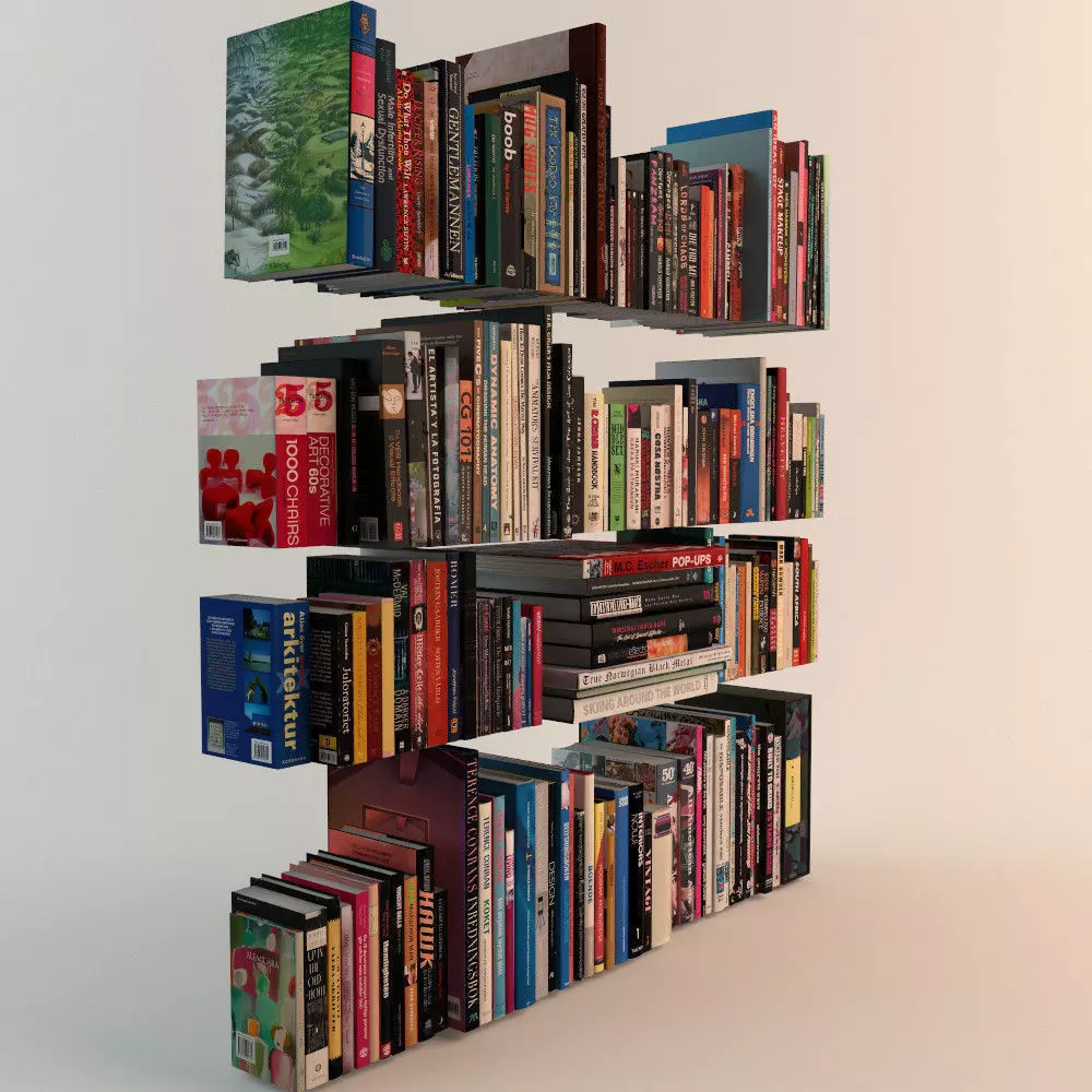 188 Realistic Books 3D model_0