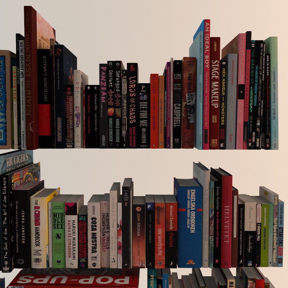 188 Realistic Books 3D model_5