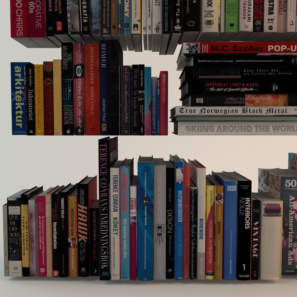 188 Realistic Books 3D model_7