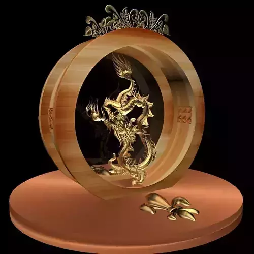 Chinese dragon statue