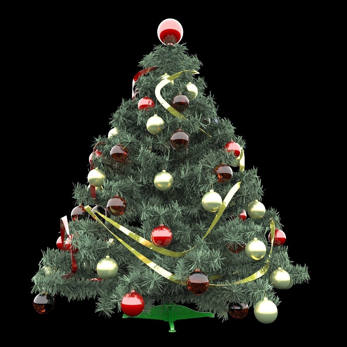 Christmas tree 3D model_4