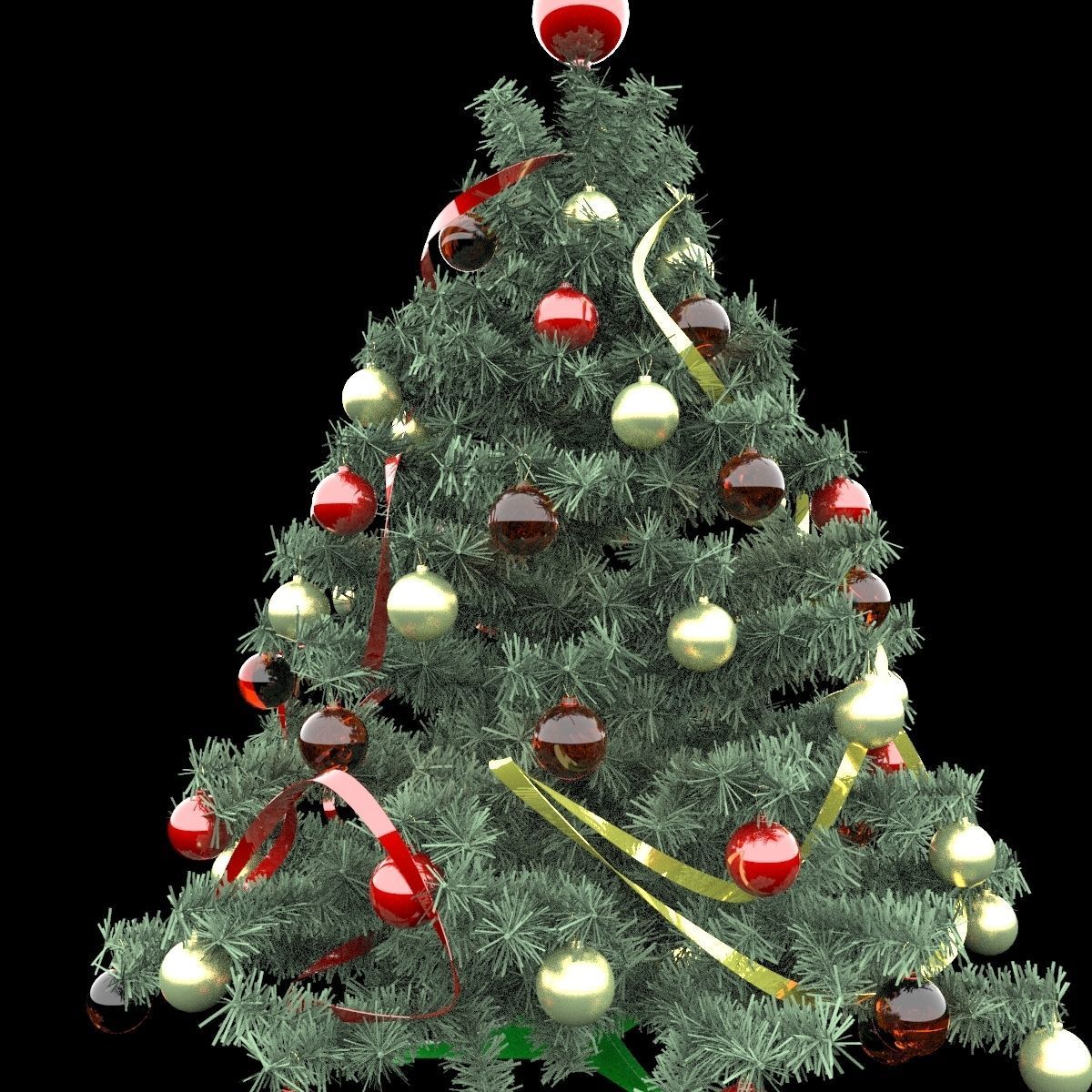 Christmas tree 3D model_3