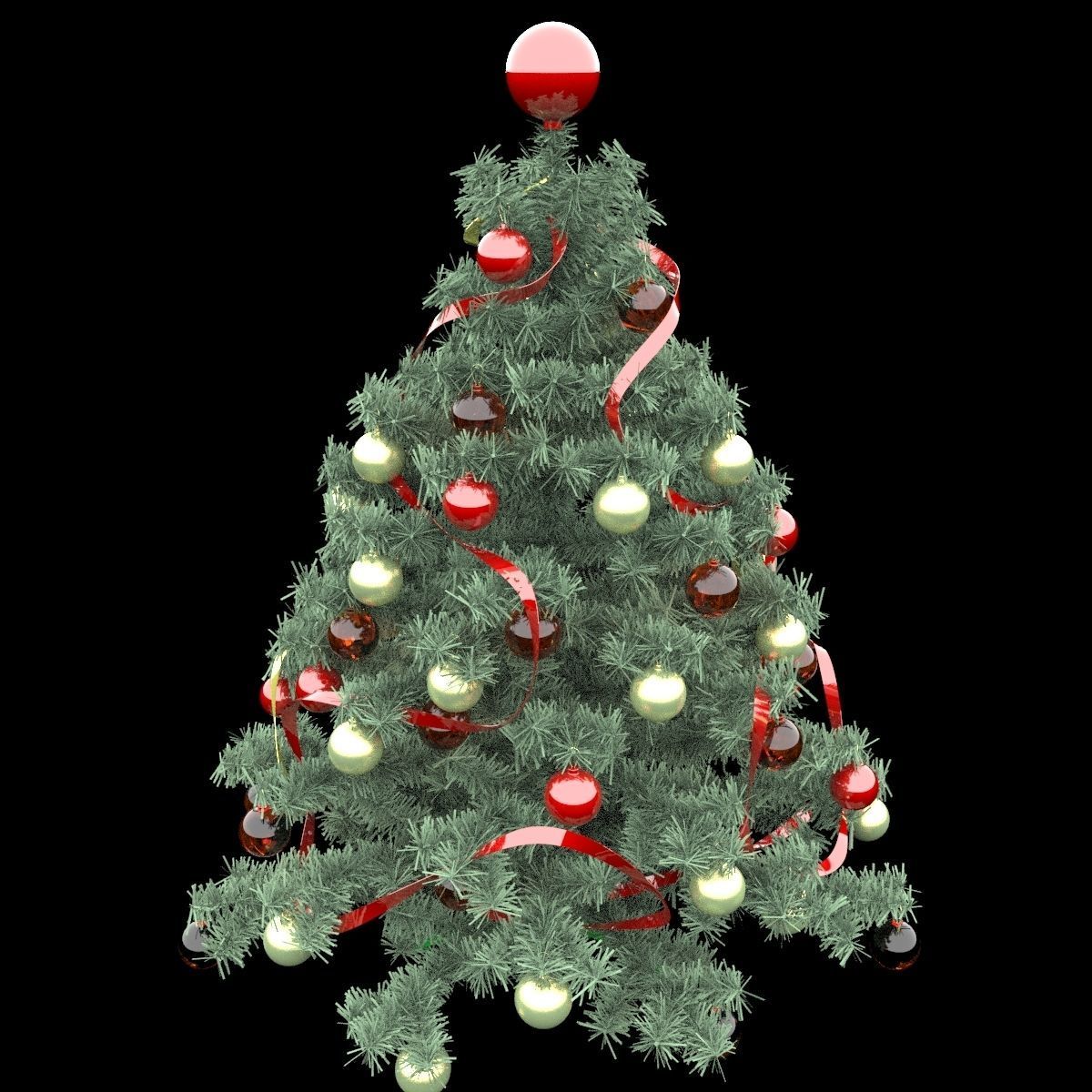 Christmas tree 3D model_7
